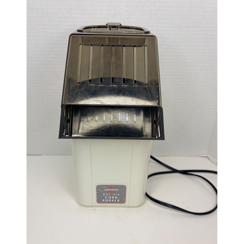 West Bend Hot Air Corn Popper Vintage Electric Popcorn Maker Almond 82602 USA